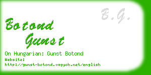 botond gunst business card